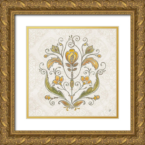 Mediterranean Flair V Neutral Gold Ornate Wood Framed Art Print with Double Matting by Brissonnet, Daphne