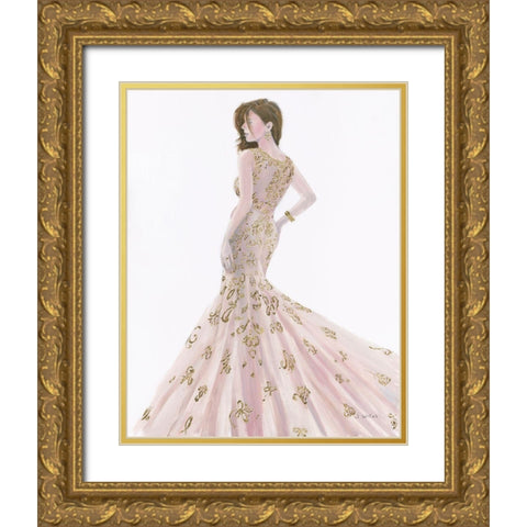 Beautiful Lady I Gold Ornate Wood Framed Art Print with Double Matting by Wiens, James