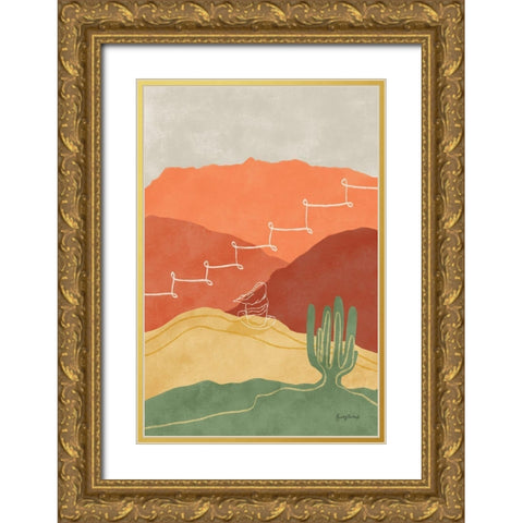 Self Care II Gold Ornate Wood Framed Art Print with Double Matting by Thorns, Becky