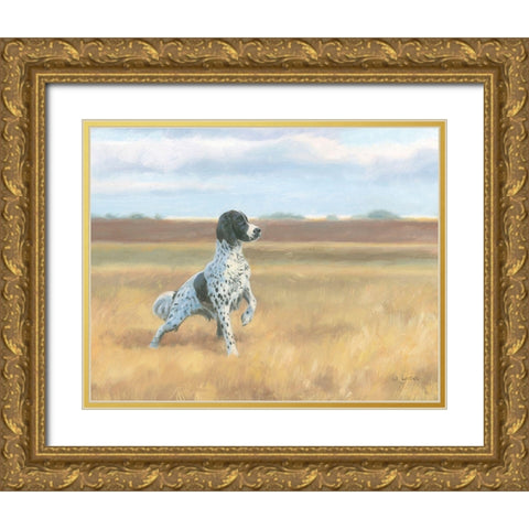 On Point No Bird Crop Gold Ornate Wood Framed Art Print with Double Matting by Wiens, James