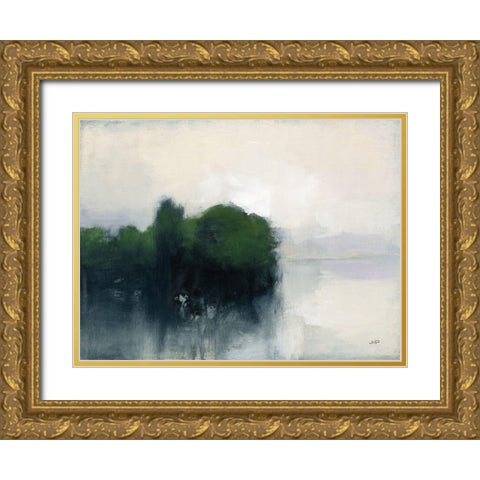 Murmuring Shore Gold Ornate Wood Framed Art Print with Double Matting by Purinton, Julia