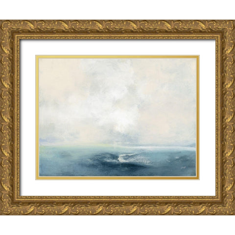 Oceanside Gold Ornate Wood Framed Art Print with Double Matting by Purinton, Julia