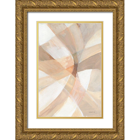 In Pieces II Gold Ornate Wood Framed Art Print with Double Matting by Nai, Danhui