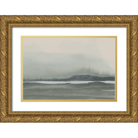 End of Day V Light Crop Gold Ornate Wood Framed Art Print with Double Matting by Paschke, Chris