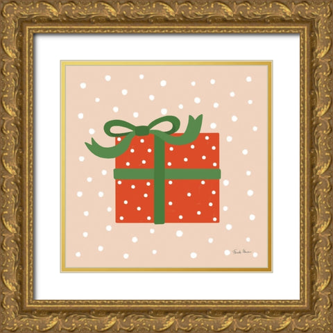 The Night Before Christmas V Bright Gold Ornate Wood Framed Art Print with Double Matting by Zaman, Farida