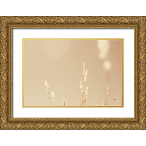 Lakeside Grasses I Gold Ornate Wood Framed Art Print with Double Matting by Larson, Nathan