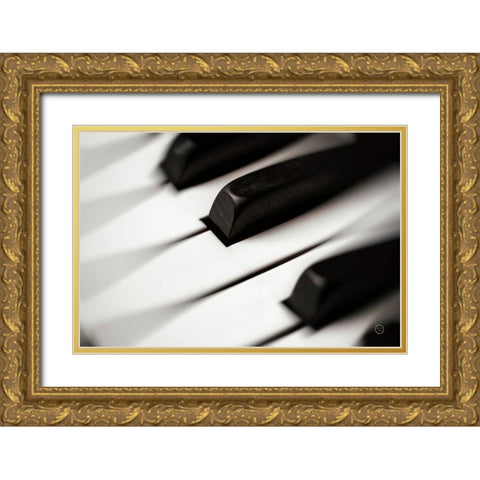 Piano Lounge VI Gold Ornate Wood Framed Art Print with Double Matting by Larson, Nathan