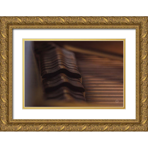 Under the Hood Gold Ornate Wood Framed Art Print with Double Matting by Larson, Nathan