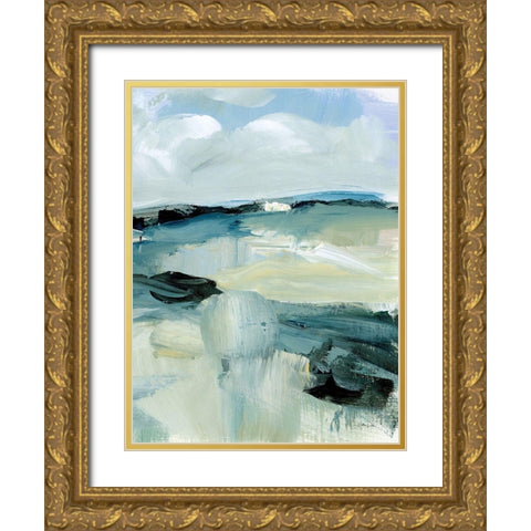Windswept Landscape III Gold Ornate Wood Framed Art Print with Double Matting by Pete, Katrina