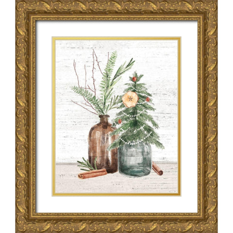 Seasonal Market III No Orange Gold Ornate Wood Framed Art Print with Double Matting by Urban, Mary