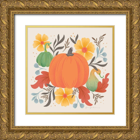 Autumn Fresh I Gold Ornate Wood Framed Art Print with Double Matting by Graham, Gia