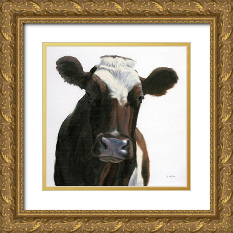 Bessie Gold Ornate Wood Framed Art Print with Double Matting by Wiens, James