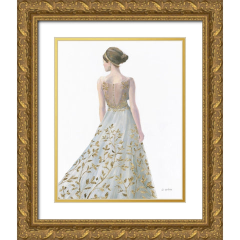 Beautiful Lady II Dress Gold Ornate Wood Framed Art Print with Double Matting by Wiens, James