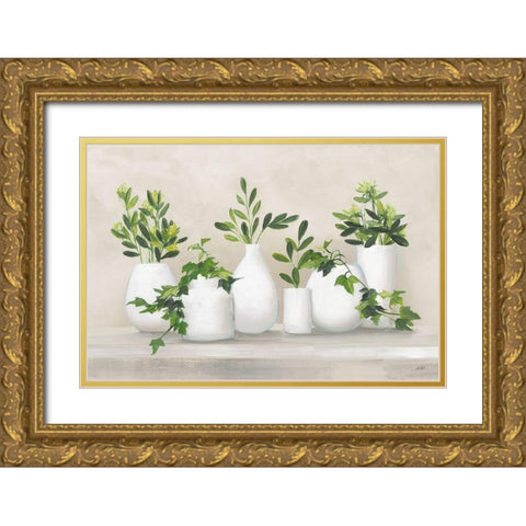 Plant Life IV Gold Ornate Wood Framed Art Print with Double Matting by Purinton, Julia