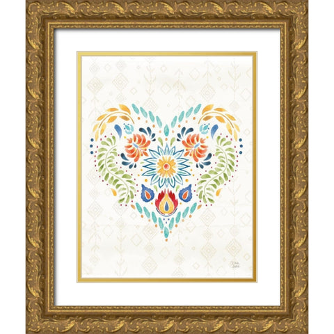 Sweet and Spicy XIV Vertical Gold Ornate Wood Framed Art Print with Double Matting by June, Dina