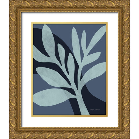 Dreamy Leaves II Gold Ornate Wood Framed Art Print with Double Matting by Gallagher, Megan
