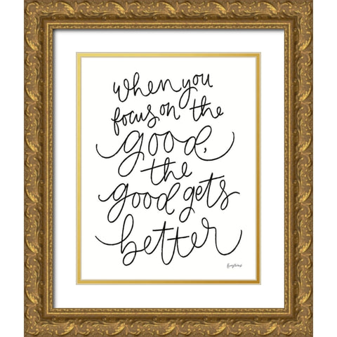 Calm Home IV White Crop Gold Ornate Wood Framed Art Print with Double Matting by Thorns, Becky