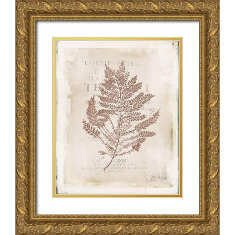 Sea Garden III Brown Gold Ornate Wood Framed Art Print with Double Matting by Pertiet, Katie