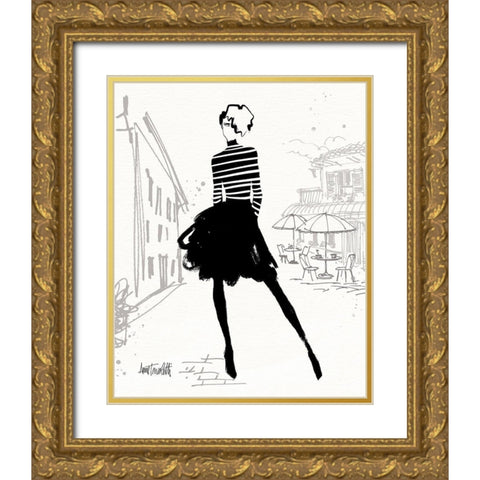 City Style Sketches VII Gold Ornate Wood Framed Art Print with Double Matting by Tavoletti, Anne