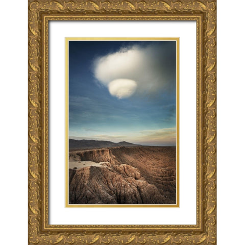 Borrego Clouds Gold Ornate Wood Framed Art Print with Double Matting by Majchrowicz, Alan