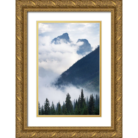 Mountain Fog Gold Ornate Wood Framed Art Print with Double Matting by Majchrowicz, Alan