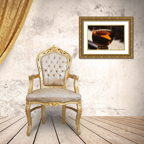 Night Vibes Gold Ornate Wood Framed Art Print with Double Matting by Larson, Nathan