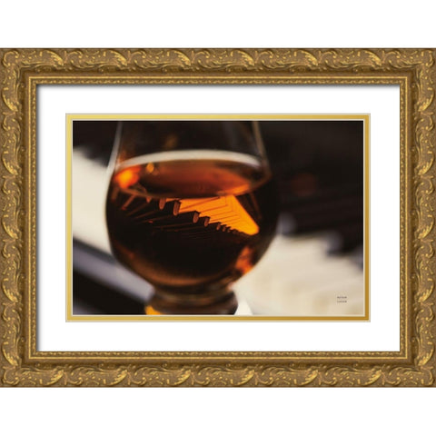 Night Vibes Gold Ornate Wood Framed Art Print with Double Matting by Larson, Nathan