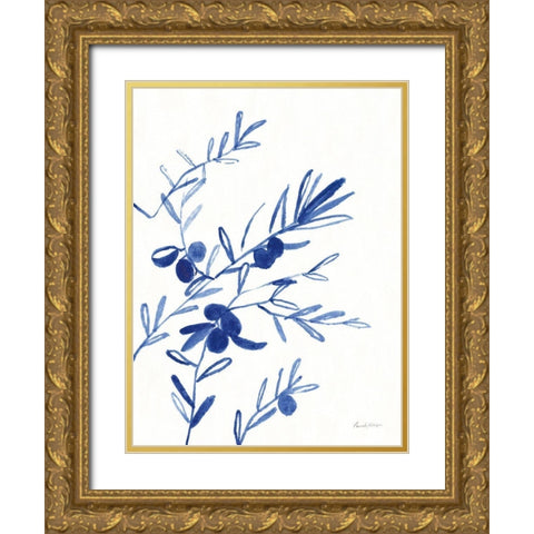 Greek Island Dreaming I Gold Ornate Wood Framed Art Print with Double Matting by Munger, Pamela
