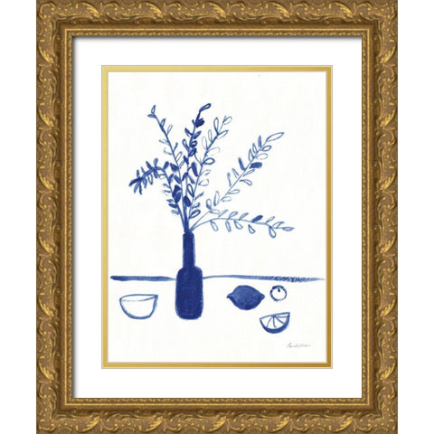 Greek Island Dreaming II Gold Ornate Wood Framed Art Print with Double Matting by Munger, Pamela