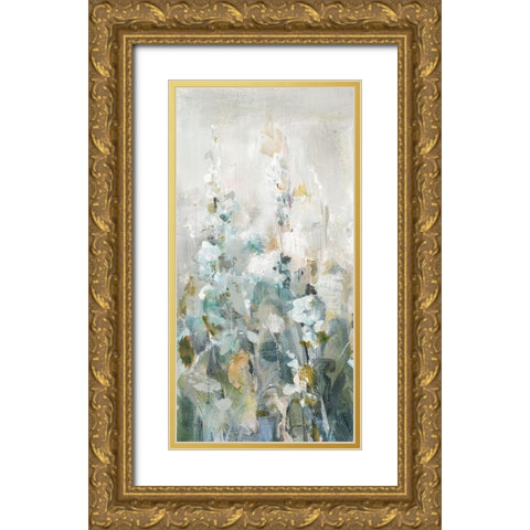 Rustic Garden Neutral IV Gold Ornate Wood Framed Art Print with Double Matting by Nai, Danhui