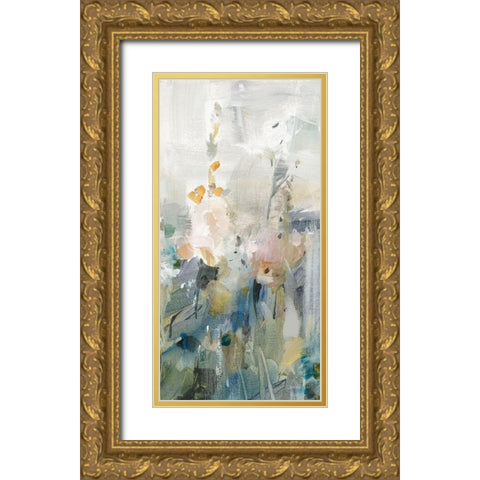 Rustic Garden Neutral VI Gold Ornate Wood Framed Art Print with Double Matting by Nai, Danhui