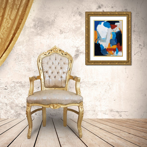 Anything is Possible Gray Gold Ornate Wood Framed Art Print with Double Matting by Munger, Pamela