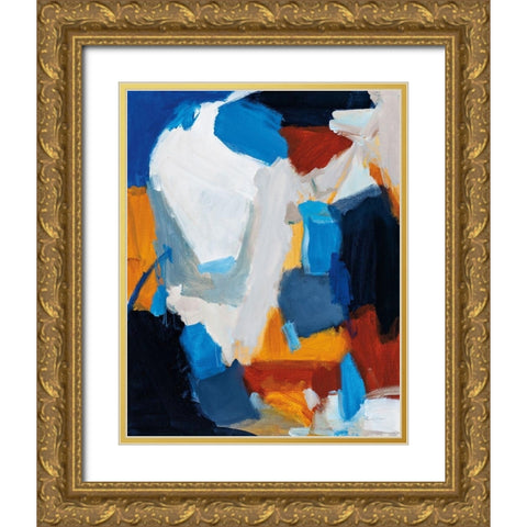 Anything is Possible Gray Gold Ornate Wood Framed Art Print with Double Matting by Munger, Pamela