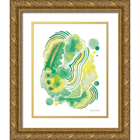 Organic II Gold Ornate Wood Framed Art Print with Double Matting by Gallagher, Megan