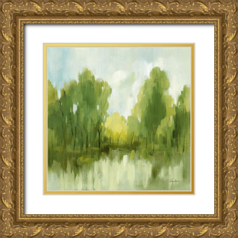 Spring Memories Gold Ornate Wood Framed Art Print with Double Matting by Vassileva, Silvia