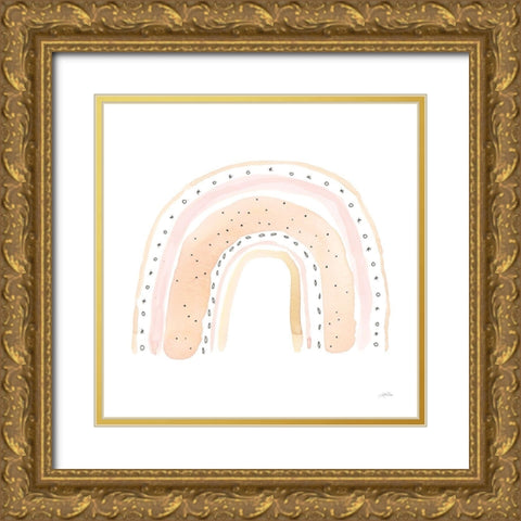 Rainbow Sweet Gold Ornate Wood Framed Art Print with Double Matting by Pete, Katrina