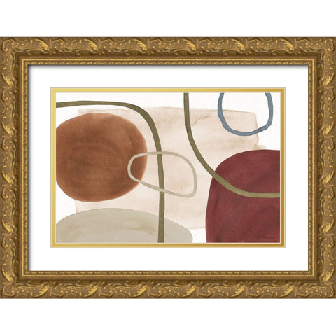 Mediterranean Motif X Gold Ornate Wood Framed Art Print with Double Matting by Grove, Beth