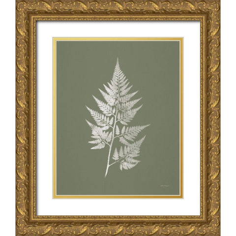 True Green VIII Gold Ornate Wood Framed Art Print with Double Matting by Pertiet, Katie
