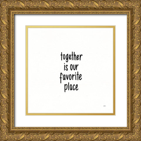 Beautiful Chaos X Gold Ornate Wood Framed Art Print with Double Matting by York, Leah