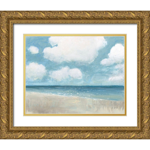 Seascape IV Gold Ornate Wood Framed Art Print with Double Matting by Wiens, James