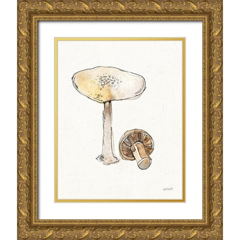Fresh Farmhouse Mushrooms IV Gold Ornate Wood Framed Art Print with Double Matting by Tavoletti, Anne