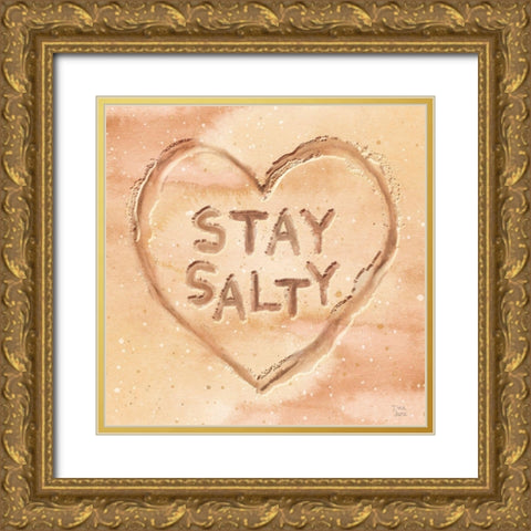 Ocean Breeze VIII Gold Ornate Wood Framed Art Print with Double Matting by June, Dina