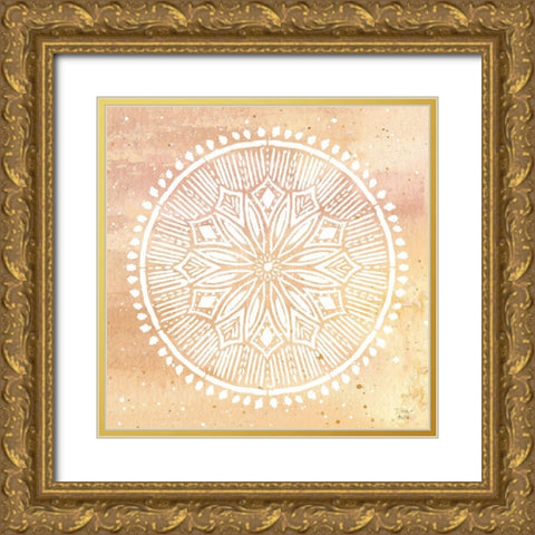 Ocean Breeze X Gold Ornate Wood Framed Art Print with Double Matting by June, Dina
