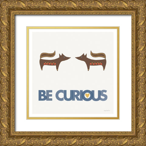 Curious Gold Ornate Wood Framed Art Print with Double Matting by Charro, Mercedes Lopez