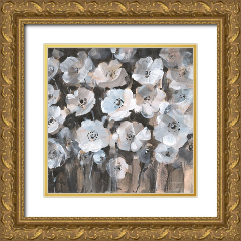 Malmo Blossoms Gold Ornate Wood Framed Art Print with Double Matting by Nai, Danhui