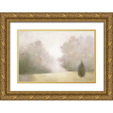 Near Oaks I Gold Ornate Wood Framed Art Print with Double Matting by Purinton, Julia