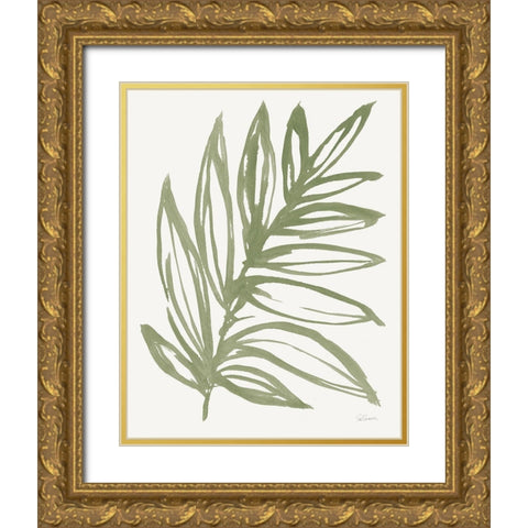 Nature in Sage I Gold Ornate Wood Framed Art Print with Double Matting by Schlabach, Sue