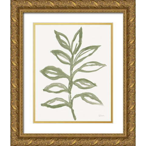 Nature in Sage II Gold Ornate Wood Framed Art Print with Double Matting by Schlabach, Sue