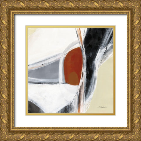 Terracotta Knot Gold Ornate Wood Framed Art Print with Double Matting by Vassileva, Silvia