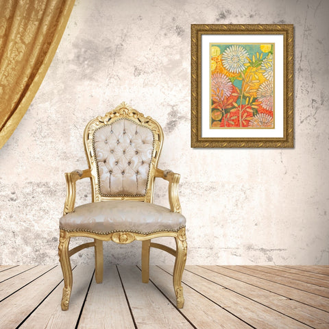 Summer Profusion II Gold Ornate Wood Framed Art Print with Double Matting by Lovell, Kathrine